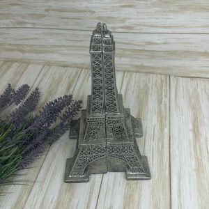 Melannco Antique Silver Finish Eiffel Tower Bookends Pair